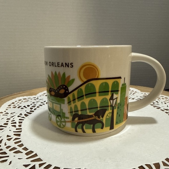 Starbucks Other - Starbucks You Are Here New Orleans 14 Oz Coffee Mug YAH Collector Series